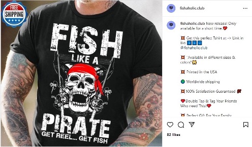 An example of a spammer's Instagram post.